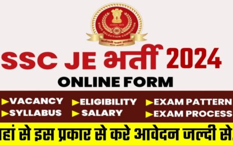 SSC JE Recruitment 2024, SSC JE Notification Release 2024, SSC JE Notification 2024 Total Vacancy, SSC JE New Vacancy 2024 Age Limit