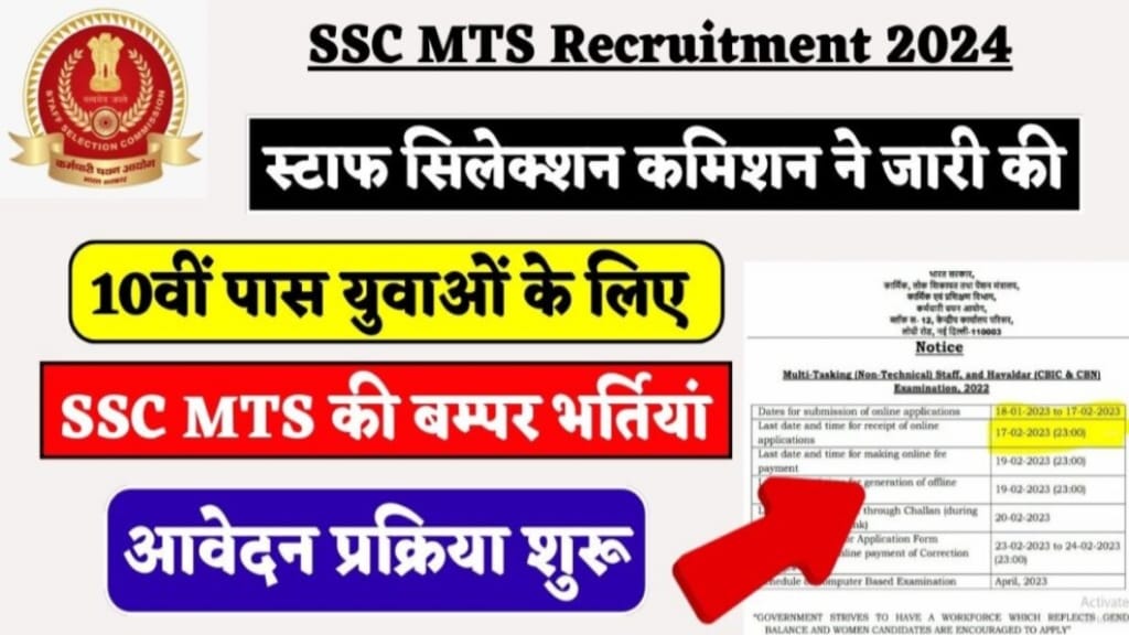 SSC MTS Recruiment 2024 Apply Online, SSC MTS New Vacancy 2024 आयु सीमा, SSC MTS New Vacancy 2024 आवेदन शुल्क, ssc mts bharti 2024