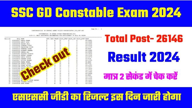 SSC GD Constable Result Date 2024, SSC GD Result 2024 कब आएगा, SSC GD Physical Test 2024, SSC GD Result Download कैसे करेंगे जाने?