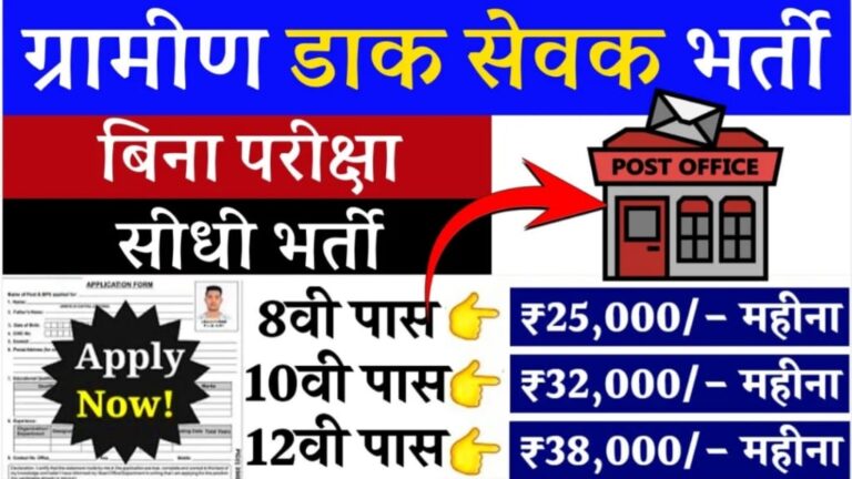 Indian Post Office GDS Vacancy 2024, Indian Post Office Application Fee, Indian Post Office GDS Vacancy 2024 Online Apply Kaise Kare